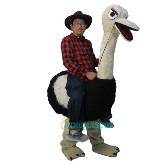 A man riding an ostrich Uniform, A man riding an ostrich Mascot Costume