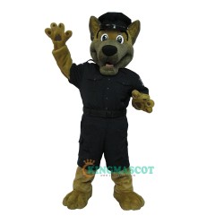 Handsome Police Dog Uniform, Handsome Police Dog Mascot Costume
