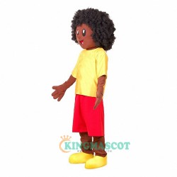 Afro Boy Uniform, Afro Boy Mascot Costume