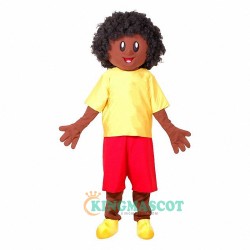Afro Boy Uniform, Afro Boy Mascot Costume