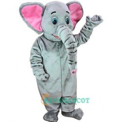 Asian Elephant Uniform, Asian Elephant Mascot Costume