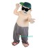 Bad Guy Man Wearing Glasses Cartoon Uniform, Bad Guy Man Wearing Glasses Cartoon Mascot Costume