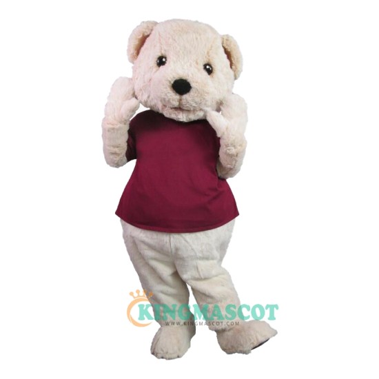 Cute Beau the Bear Uniform, Cute Beau the Bear Mascot Costume