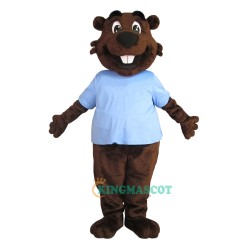 Happy Interesting Beaver Uniform, Happy Interesting Beaver Mascot Costume