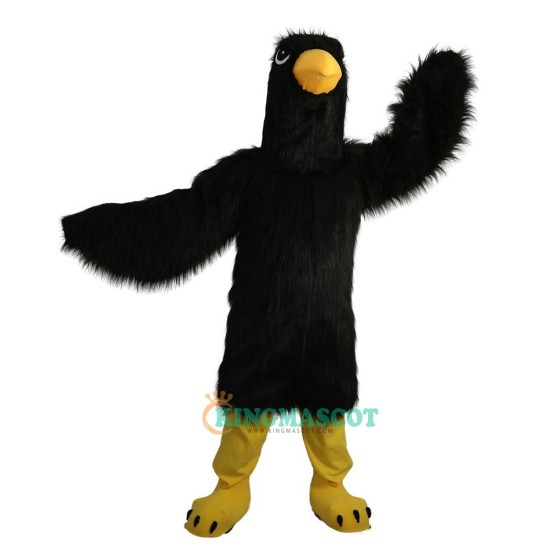 Black Eagle Cartoon Uniform, Black Eagle Cartoon Mascot Costume