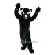 Black Leopard Panther Cartoon Uniform, Black Leopard Panther Cartoon Mascot Costume