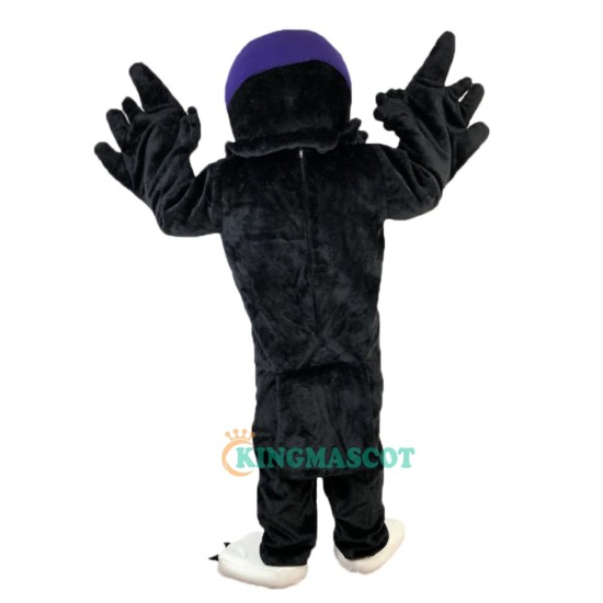 Black Short-Haired Eagle Cartoon Uniform, Black Short-Haired Eagle Cartoon Mascot Costume