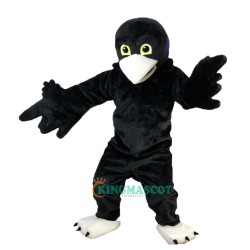 Black Short-Haired Eagle Cartoon Uniform, Black Short-Haired Eagle Cartoon Mascot Costume