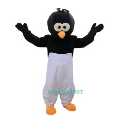 Black White Crow Cartoon Uniform, Black White Crow Cartoon Mascot Costume