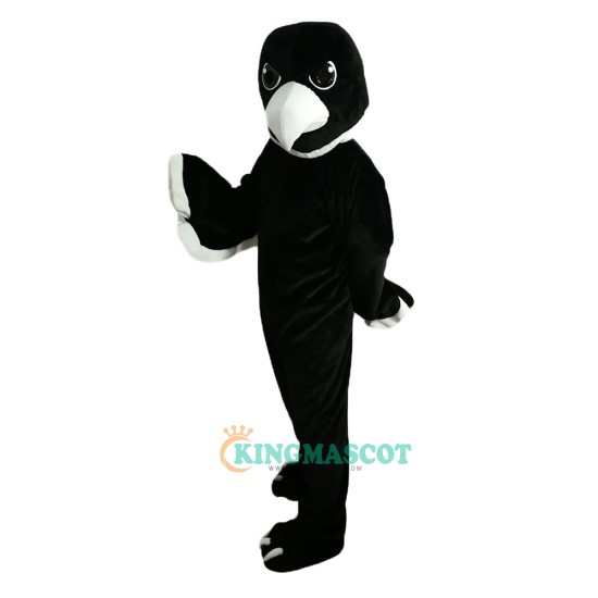 Black White Eagle Cartoon Uniform, Black White Eagle Cartoon Mascot Costume