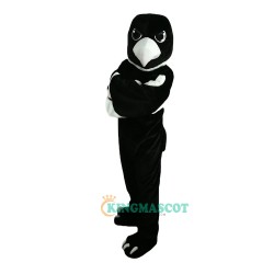 Black White Eagle Cartoon Uniform, Black White Eagle Cartoon Mascot Costume