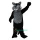 Black Wolf Cartoon Animal Uniform, Black Wolf Cartoon Animal Mascot Costume