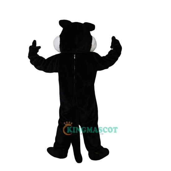 Black Wolf Cartoon Animal Uniform, Black Wolf Cartoon Animal Mascot Costume