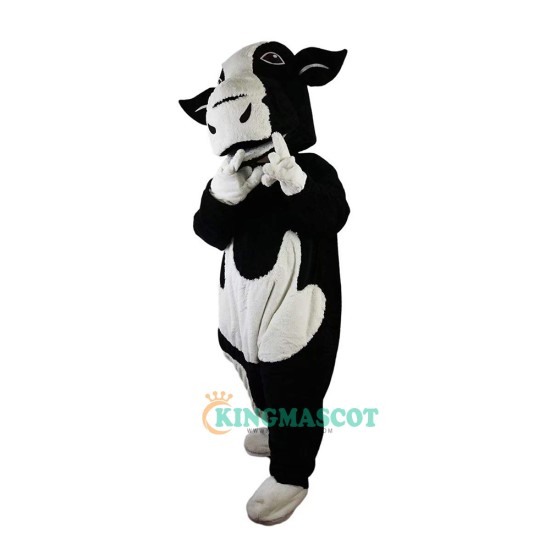 Black and White Cow Cartoon Uniform, Black and White Cow Cartoon Mascot Costume