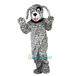 Black and White Dalmatian Dog Cartoon Uniform, Black and White Dalmatian Dog Cartoon Mascot Costume
