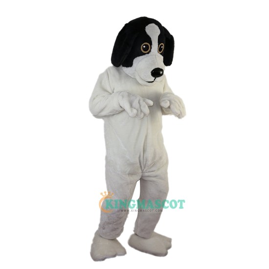 Black and White Dog Cartoon Uniform, Black and White Dog Cartoon Mascot Costume