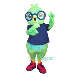 Glasses Cute Bird Uniform, Glasses Cute Bird Mascot Costume