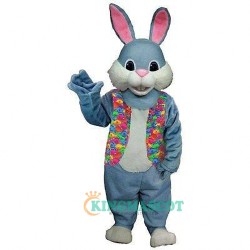 Blue Bunny Uniform, Blue Bunny Mascot Costume