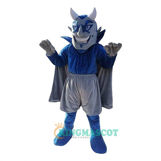 Blue Devils Cartoon Uniform, Blue Devils Cartoon Mascot Costume