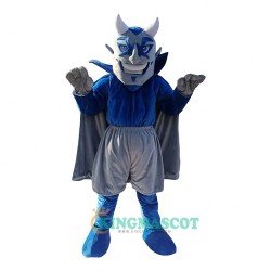 Blue Devils Cartoon Uniform, Blue Devils Cartoon Mascot Costume