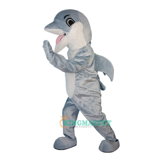 Blue Dolphin Cartoon Uniform, Blue Dolphin Cartoon Mascot Costume