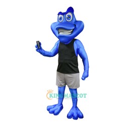 Blue Frog Uniform, Blue Frog Mascot Costume