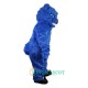 Blue Long Hairy Bear Uniform, Blue Long Hairy Bear Mascot Costume