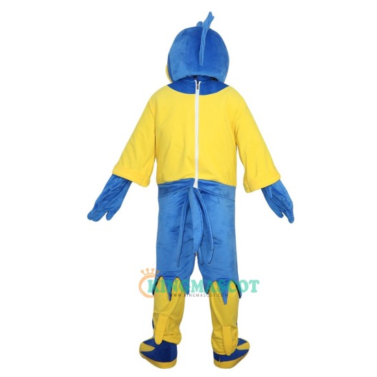 Blue Sports Eagle Cartoon Uniform, Blue Sports Eagle Cartoon Mascot Costume