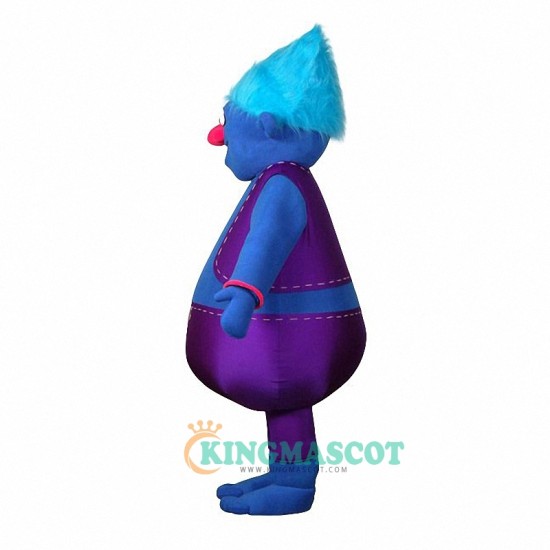 Blue Troll Uniform, Blue Troll Mascot Costume