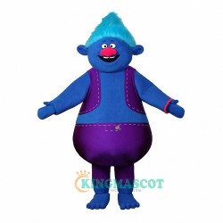 Blue Troll Uniform, Blue Troll Mascot Costume