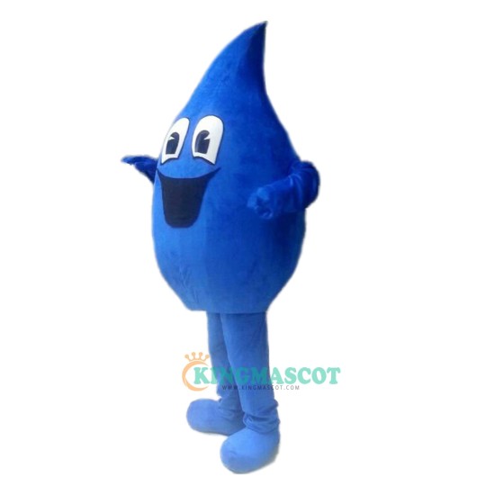 Blue Water Droplets Cartoon Uniform, Blue Water Droplets Cartoon Mascot Costume