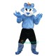 Blue Wolf Cartoon Uniform, Blue Wolf Cartoon Mascot Costume