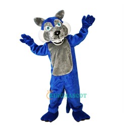 Blue Wolf Wolfish Cartoon Uniform, Blue Wolf Wolfish Cartoon Mascot Costume