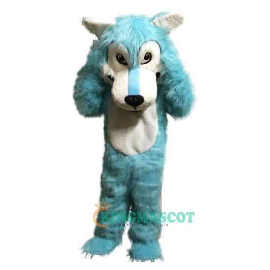 Blue big mouth Wolf Uniform, Blue big mouth Wolf Mascot Costume