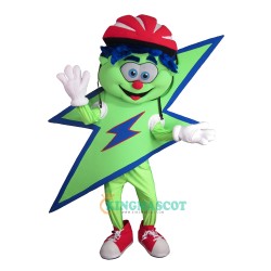 Cycling Bolt Uniform, Cycling Bolt Mascot Costume
