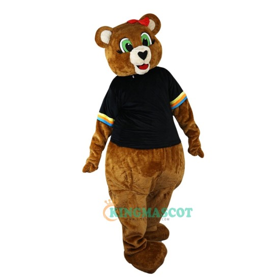 Brown Bear Cartoon Uniform, Brown Bear Cartoon Mascot Costume