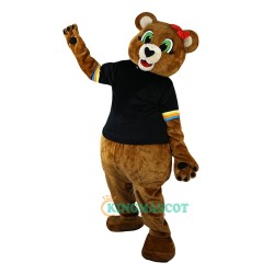 Brown Bear Cartoon Uniform, Brown Bear Cartoon Mascot Costume