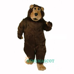 Brown Boris Bear Uniform, Brown Boris Bear Mascot Costume