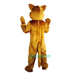 Brown Cat Cartoon Uniform, Brown Cat Cartoon Mascot Costume
