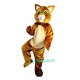 Brown Cat Cartoon Uniform, Brown Cat Cartoon Mascot Costume