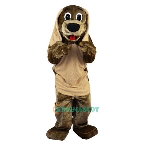 Brown Dog Cartoon Uniform, Brown Dog Cartoon Mascot Costume