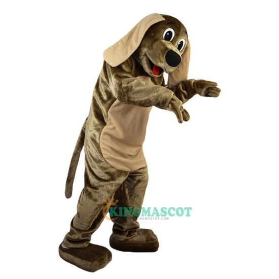 Brown Dog Cartoon Uniform, Brown Dog Cartoon Mascot Costume