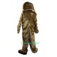 Brown Dog Cartoon Uniform, Brown Dog Cartoon Mascot Costume