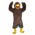 Brown Eagle Cartoon Uniform, Brown Eagle Cartoon Mascot Costume