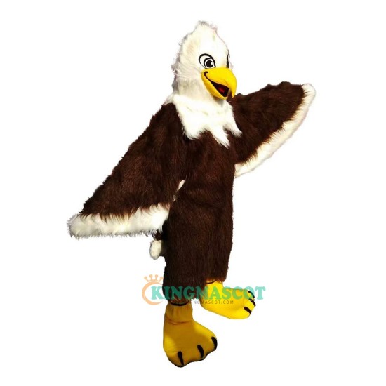 Brown Eagle Uniform, Brown Eagle Long Wool High Quality Cartoon Mascot Costume