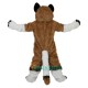 Brown Fox Dog Husky Cartoon Uniform, Brown Fox Dog Husky Cartoon Mascot Costume