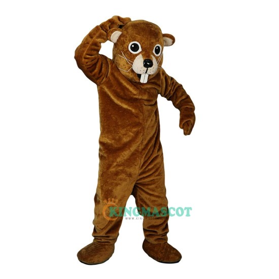 Brown Gopher Mole Mouse Cartoon Uniform, Brown Gopher Mole Mouse Cartoon Mascot Costume