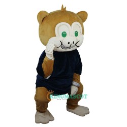 Brown Monkey Cartoon Uniform, Brown Monkey Cartoon Mascot Costume