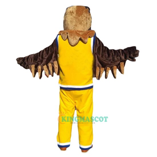 Brown Sport Eagle Cartoon Uniform, Brown Sport Eagle Cartoon Mascot Costume