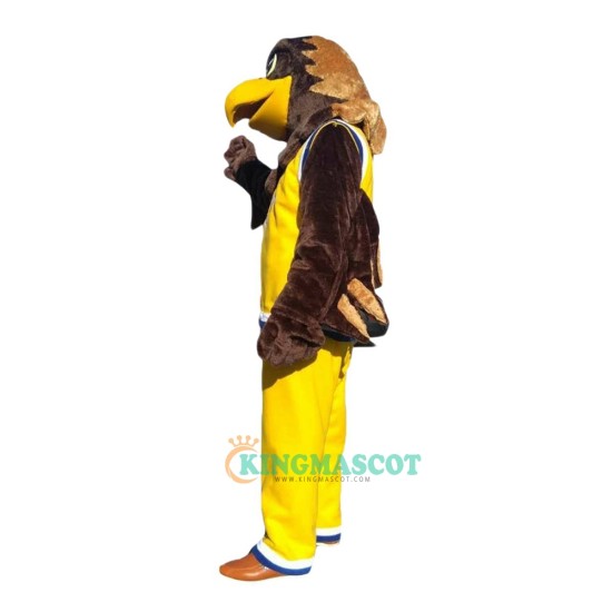 Brown Sport Eagle Cartoon Uniform, Brown Sport Eagle Cartoon Mascot Costume